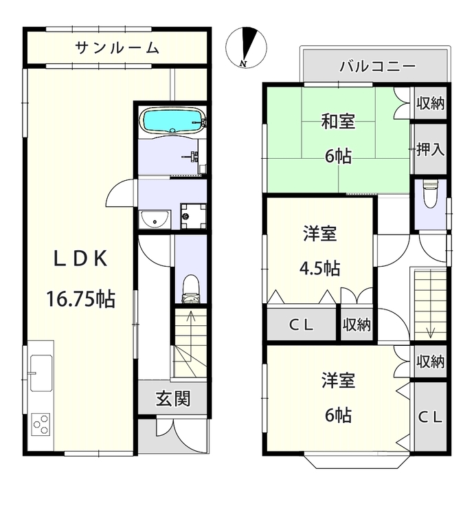 桃山町丹下 貸家